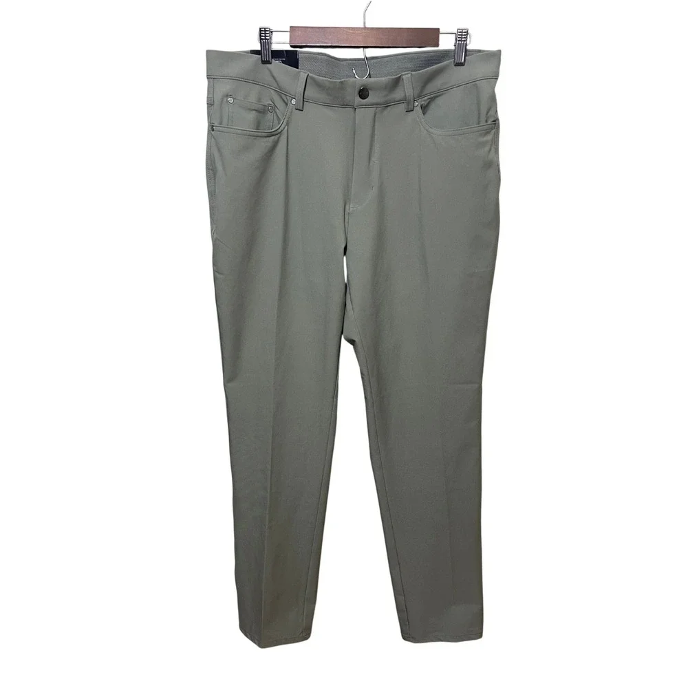 Greg Norman Mens Performance Stretch Golf Pants Sage Green 36x32 G7S25XMP737 NWT